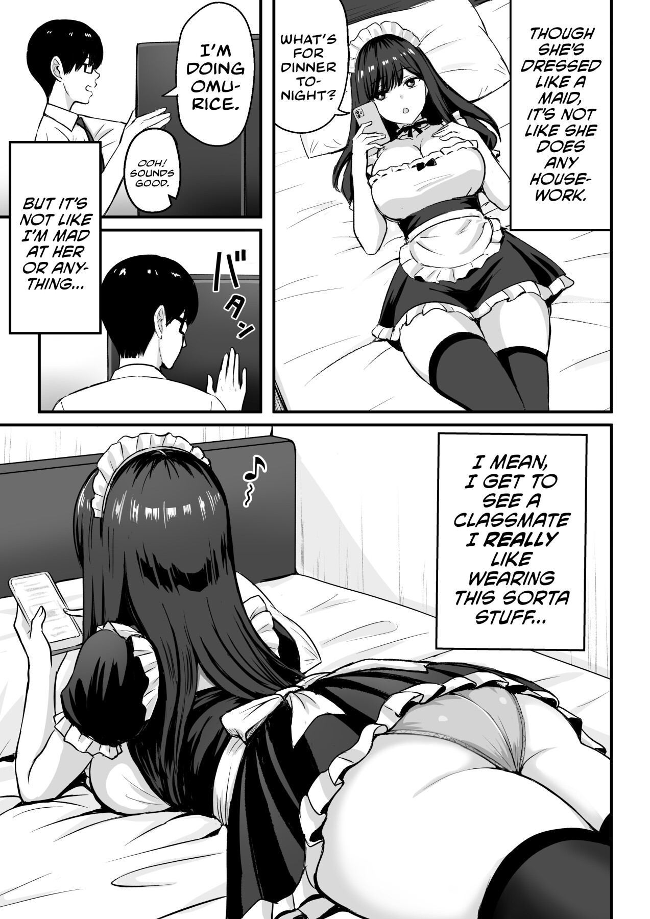 Hentai Manga Comic-Cosplay Sex With My Freeloading Classmate-Read-4